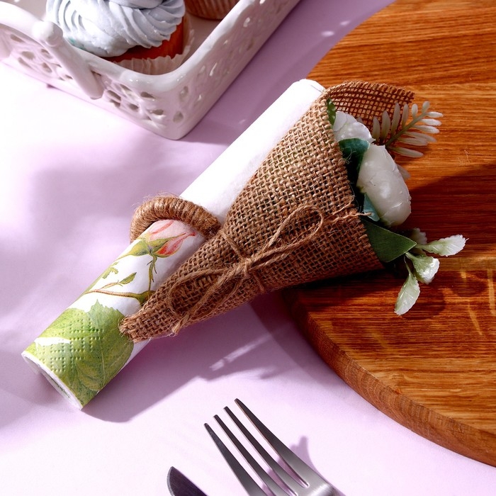 Топперы для торта &laquo;С днём рождения&raquo; 1 шт., кольцо для салфеток 1 шт., МИКС