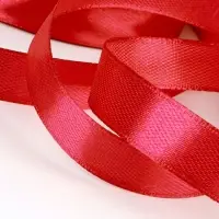 Лента атласная, 12 мм, 23&plusmn;1 м, красная №26