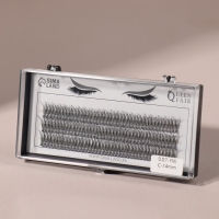 Набор накладных ресниц &laquo;Ласточкин хвост&raquo;, пучки, 14 мм, толщина 0,07 мм, изгиб С, 12 D