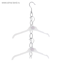 Цепочка-держатель для плечиков, звенья 4&times;2, L=110 см, цвет хром