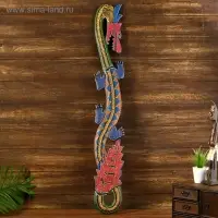 Панно настенное &laquo;Дракон цветной&raquo;, 100&times;16&times;2 см, дерево, МИКС