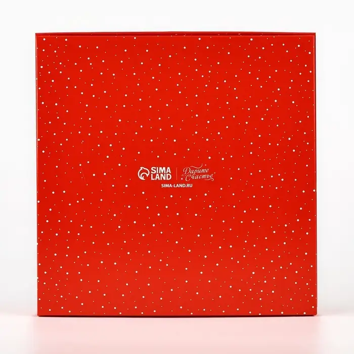 Коробка складная &laquo;Зимняя почта&raquo;, 20 х 20 х 4 см