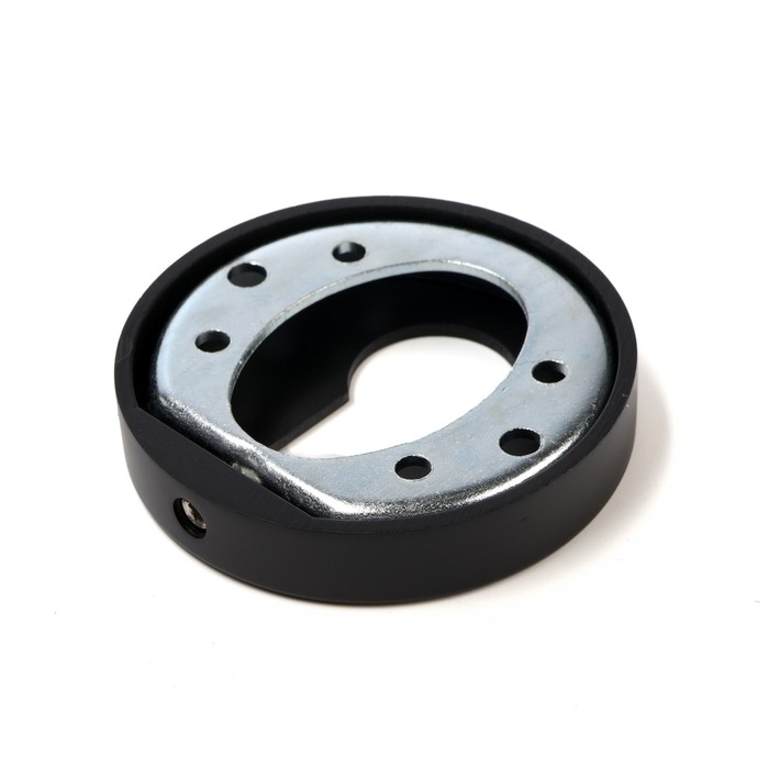 Накладка на цилиндровый механизм LOCKLAND, круглая, цвет черный, комплект Накладка на цилиндровый механизм LOCKLAND, круглая, цвет черный, комплект