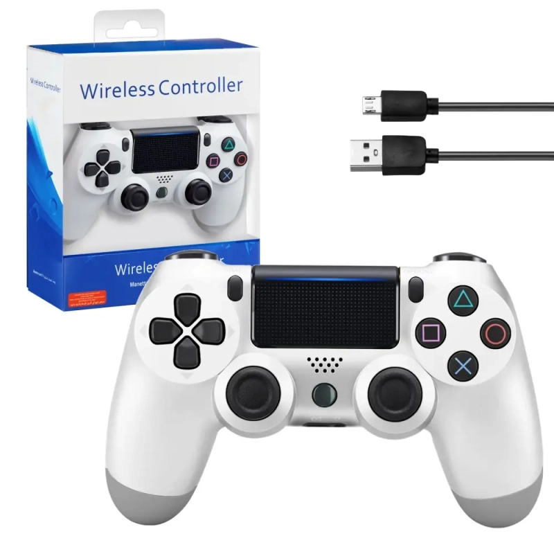 Джойстик PS4 DualShock беспроводной AA  белый