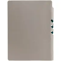 Ежедневник Flexpen, недатированный, серебристо-бирюзовый