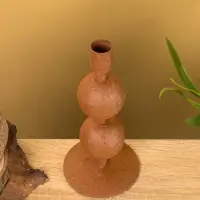 Подсвечник на 1 свечу &laquo;Бисквит&raquo;, с 2 сферами, 8.5&times;8.5&times;18 +/- 1 см