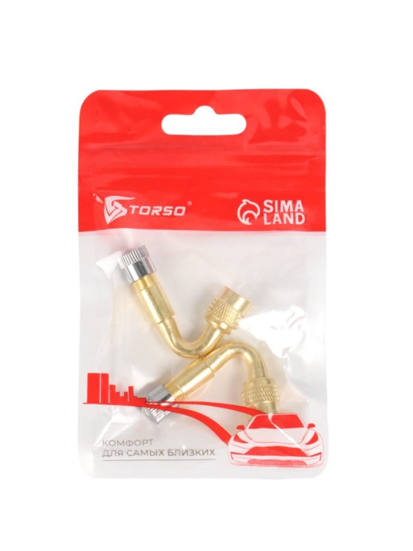 Удлинитель вентиля, металлический, 65&deg;, набор 2 шт