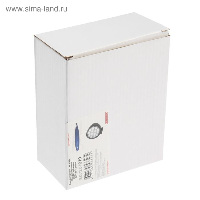 Фара светодиодная Skyway OFF ROAD, 12/24 В, 42 Вт, 6000 K, 14 диодов, 115 мм