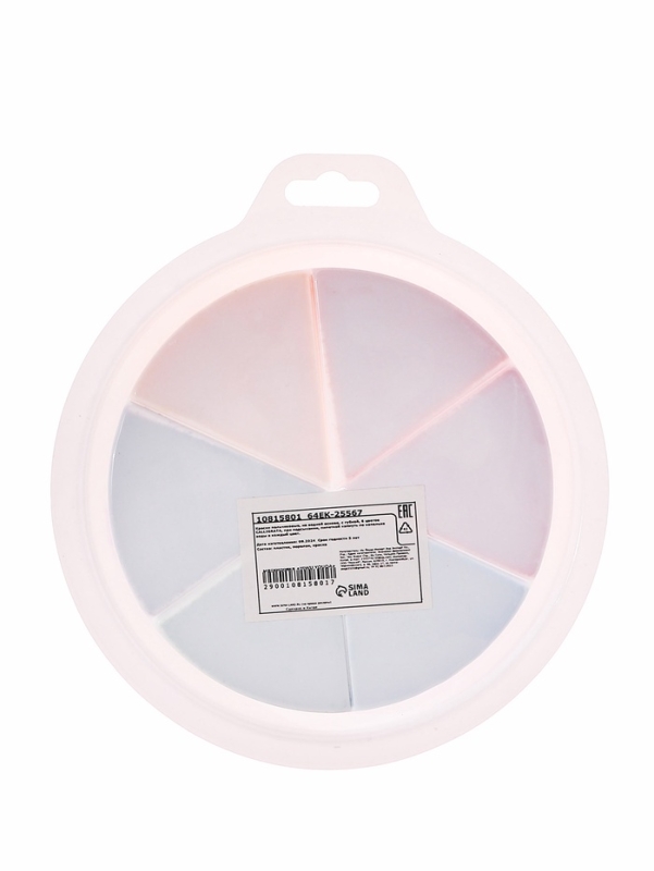 Краски пальчиковые, на водной основе, с губкой, 6 цветов