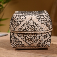 Корзинка плетеная "Бонтанг" бамбук 12х12х10 см, светлая