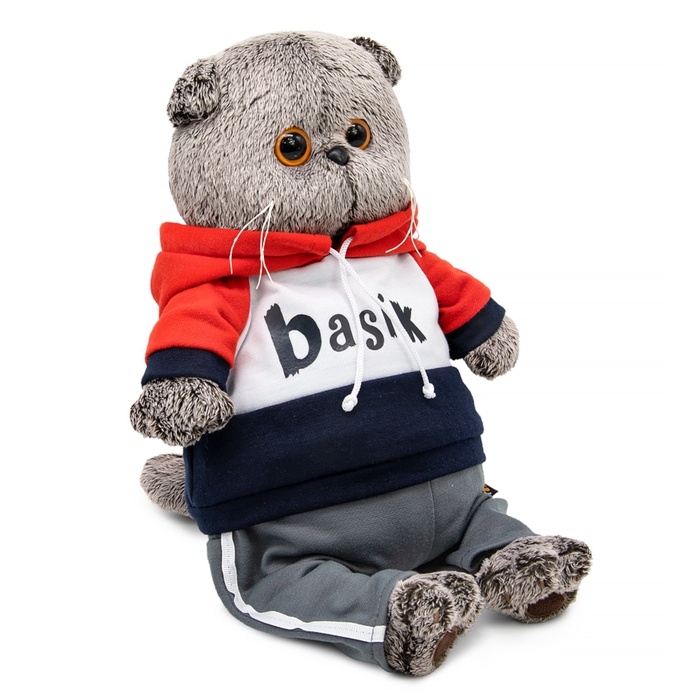 Мягкая игрушка "Басик в костюме в стиле спорт-шик", 22 см Ks22-288