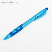 Ручка шариковая, 0.5 мм, стержень синий, с резиновым держателем, корпус МИКС