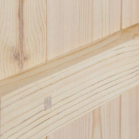 Дверной блок для бани, 190&times;80см, из сосны, на клиньях, массив, "Добропаровъ"