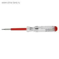 Отвертка индикаторная ЛОМ, пластиковая рукоятка, 135 мм
