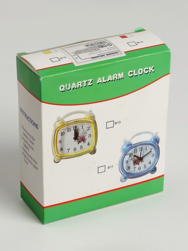 Часы будильник настольные "Сердце", на батарейках, 9 х 4 х 11.5 см