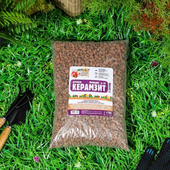 Дренаж Керамзит Дренаж Керамзит "Рецепты Дедушки Никиты" фр 5-10, 5 л