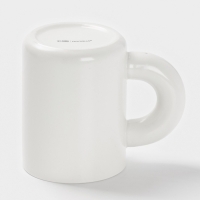 Кружка Доляна "Coffee tike" 12,5х8х10,8 см, цвет белый