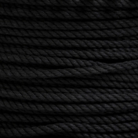 Канат хлопчатобумажный 6 мм (120 м) черный