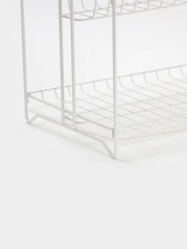 Сушилка для посуды универсальная, разборная, с поддоном, цвет белый 39,5*24*29,5см