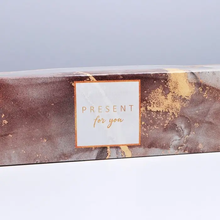 Коробка для макарун, кондитерская упаковка &laquo;Present&raquo;, 18 х 5.5 х 5.5 см