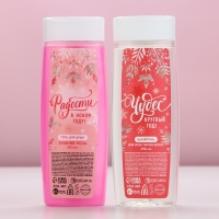 Подарочный набор косметики новогодний &laquo;Исполнения желаний!&raquo;, гель для душа и шампунь для волос, 2 х 250 мл, Новый Год