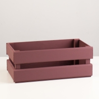 Кашпо деревянное 24.5×13.5×9 см "Двушка Лайт", двухреечное, бордовый тёмный Дарим Красиво Кашпо деревянное 24.5×13.5×9 см "Двушка Лайт", двухреечное, бордовый тёмный Дарим Красиво