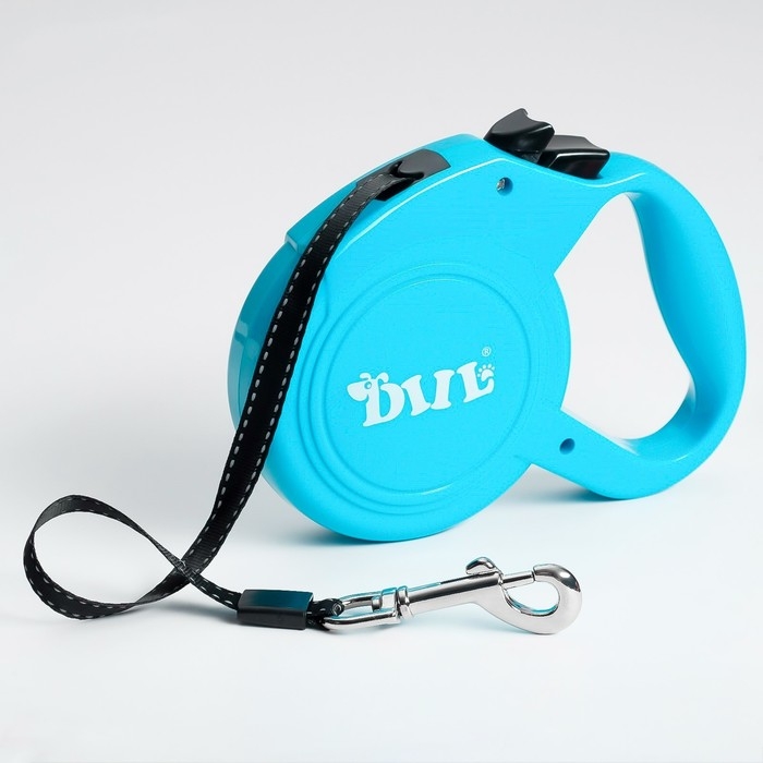 Рулетка DIIL, 5 м, до 30 кг, лента, голубая