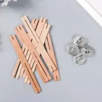 Фитиль с держателем двойной для свечи дерево 1.3&times;13 см