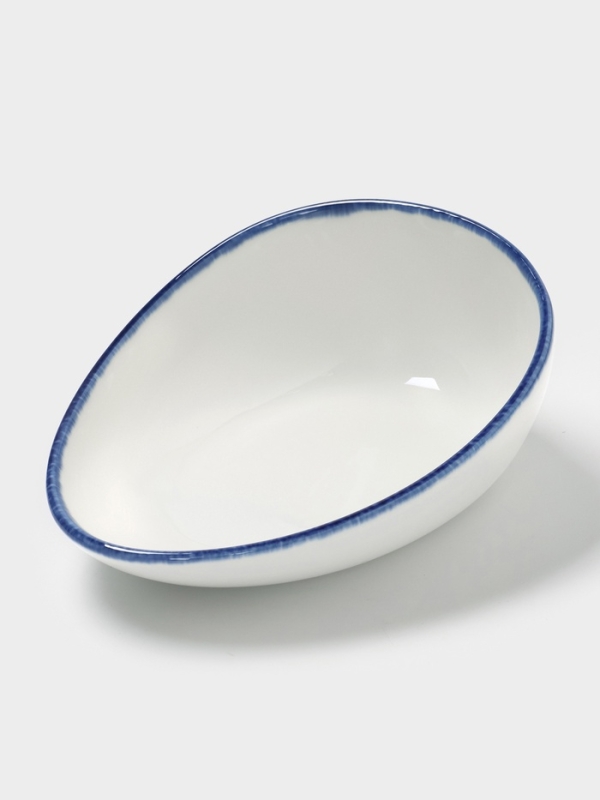 Салатник "Blue Lagoon" Magistro 19см, 19,2х14,9х7,9, цвет белый, синий