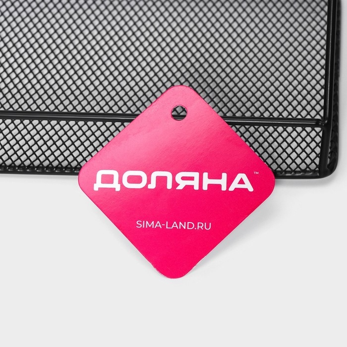 Полка для кухни Доляна &laquo;Лофт&raquo;, 35&times;12&times;15,5 см, цвет чёрный