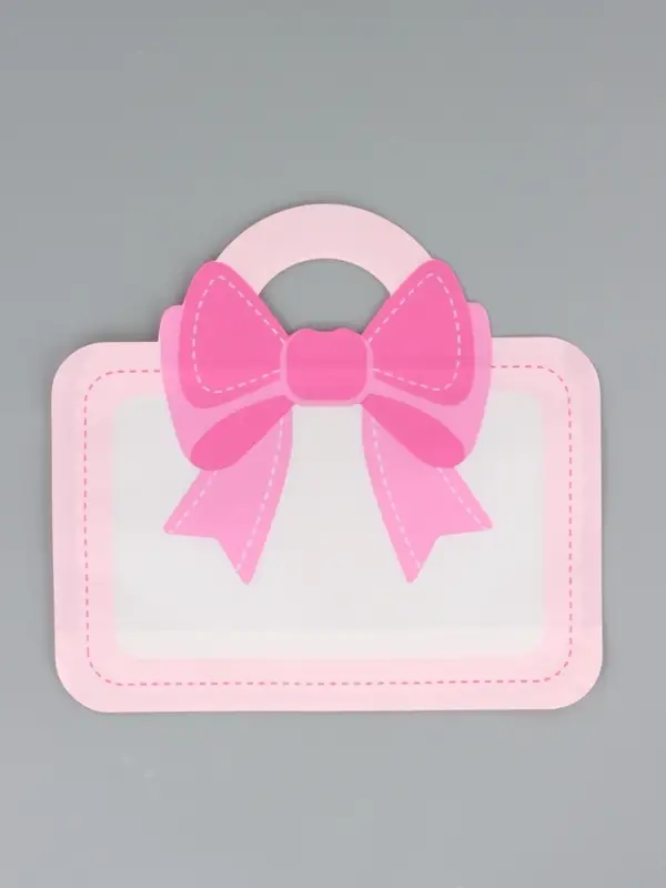 Пакет подарочный, "Сумка с бантом", с zip-lock застежкой, 24х28см