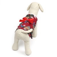 Платье для животных "Тропики&raquo;, XS (ДС 20, ОГ 30 см), красное