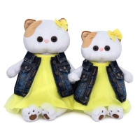 Мягкая игрушка &laquo;Ли-Ли в джинсовом жилете и желтом платье&raquo;, 24 см