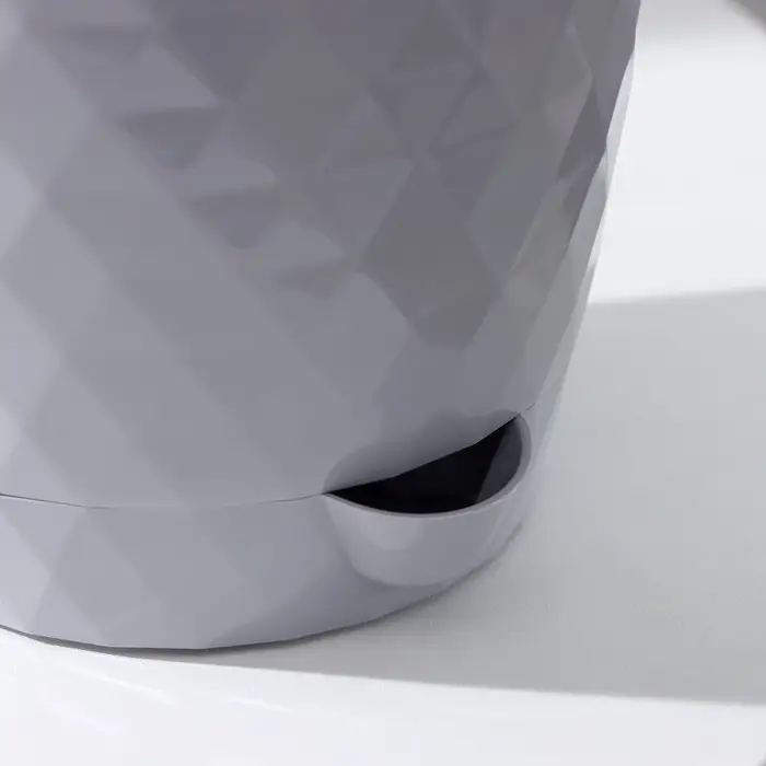 Кашпо с прикорневым поливом &laquo;Румба&raquo;, 1,5 л, цвет серый шелк