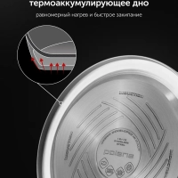 Чайник для плиты со свистком 2,2 л. для индукции