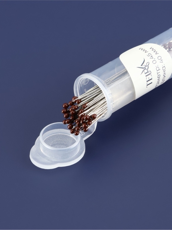 Булавка портновская сталь №3 4см S0,45мм (наб 50шт цена за наб) черн. головка TR Булавка портновская сталь №3 4см S0,45мм (наб 50шт цена за наб) черн. головка TR