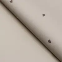 Пленка в листах, 58х58 см, "Сердечки", светлое кофе 65 микрон