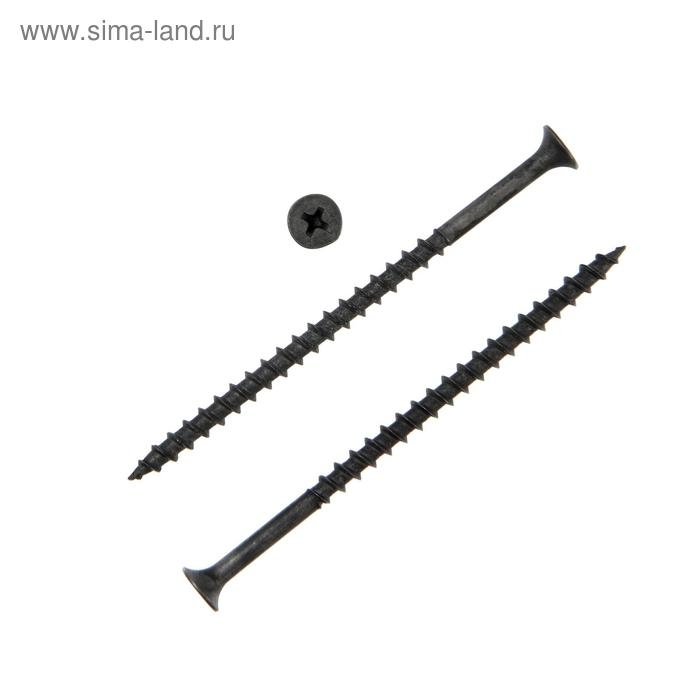 Саморез 4.2х89(90 мм) ТУНДРА PREMIUM, потай, крупная резьба, шлиц PH, фосфатированный, 1 кг