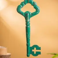 Сувенир &laquo;Ключ от счастья&raquo;, 21&times;4.5&times;50 +/- 3 см, дерево, зелёный
