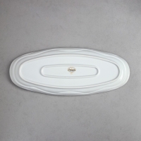 Селедочница &laquo;Рыбное ассорти&raquo;, 1.5 л, золотая обводка, фарфор, Иран