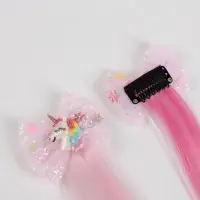 Локон накладной &laquo;Бантик&raquo;, прямой волос, на заколке, 32 см, цвет МИКС