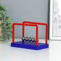 Маятник "Шары Ньютона" сине-красный 8х13х9,5 см