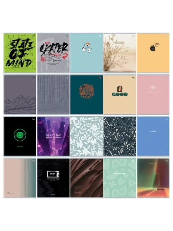 Тетрадь 48л кл Super Mix-20, обл мел карт, 20В МИКС