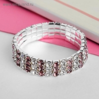 Браслет детский &laquo;Выбражулька&raquo; лёд 3 ряда, цвет МИКС