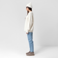 Джемпер женский MIST крупной вязки, молочный, р. S (40-42)