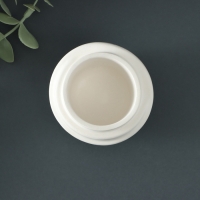 Кашпо - подсвечник "Спираль" 7х5см, белый Кашпо - подсвечник "Спираль" 7х5см, белый