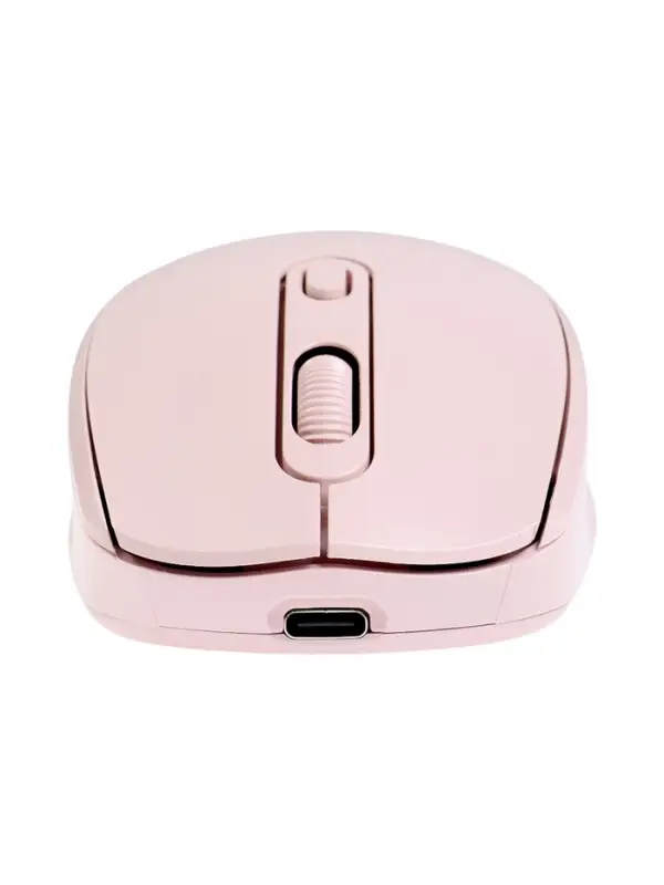 Мышь WELLMADE M03, беспроводная, оптическая, 1200 dpi, розовая