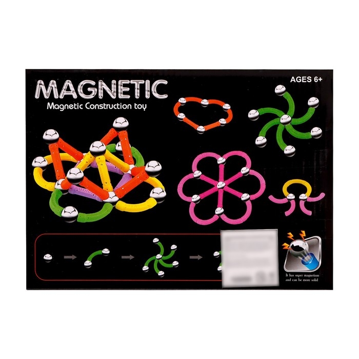 Конструктор магнитный, 56 деталей Конструктор магнитный, 56 деталей