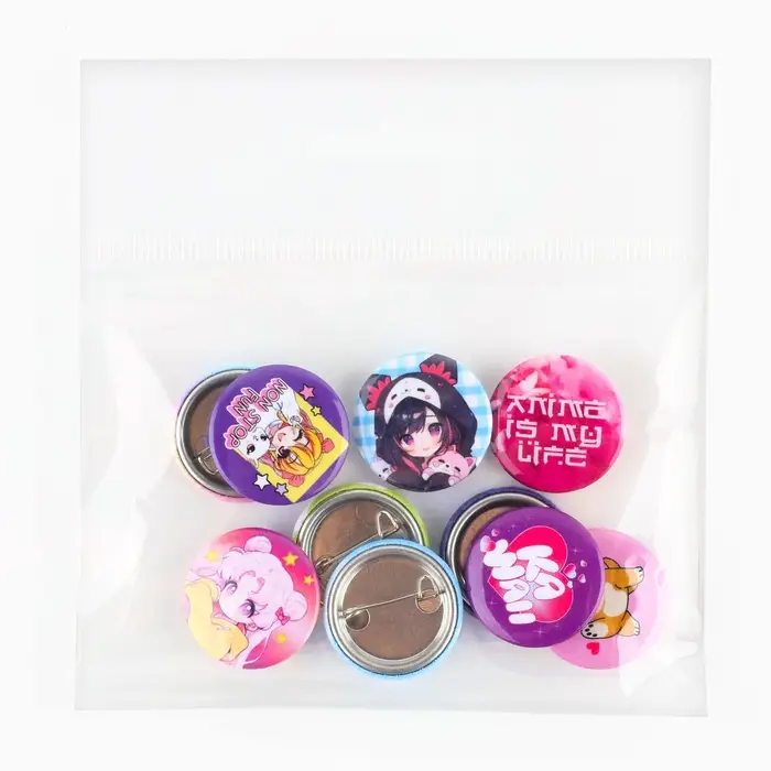 Значок металлический закатной &laquo;Милые анимешки&raquo;, d=2.5 cм, МИКС