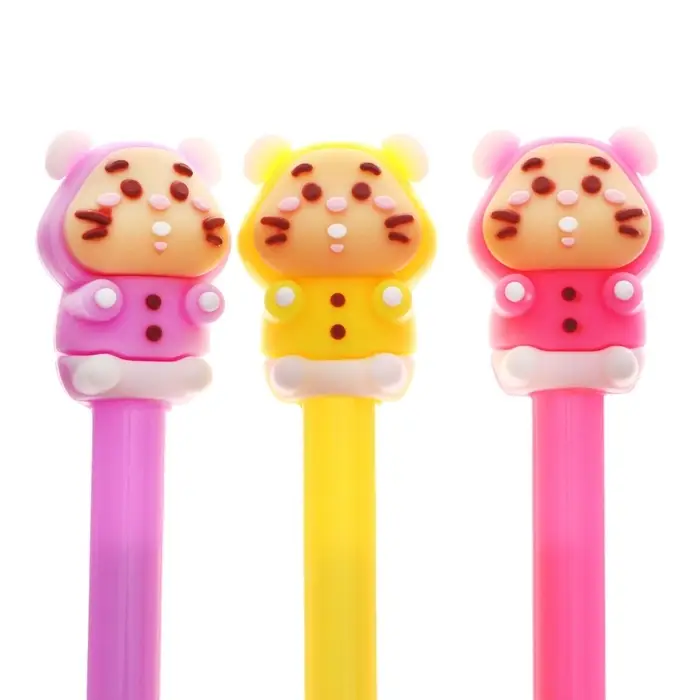 Ручка - прикол гелевая &laquo;Зверушки&raquo;, синий стержень, МИКС